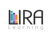 LIRA Learning logo with three colorful books